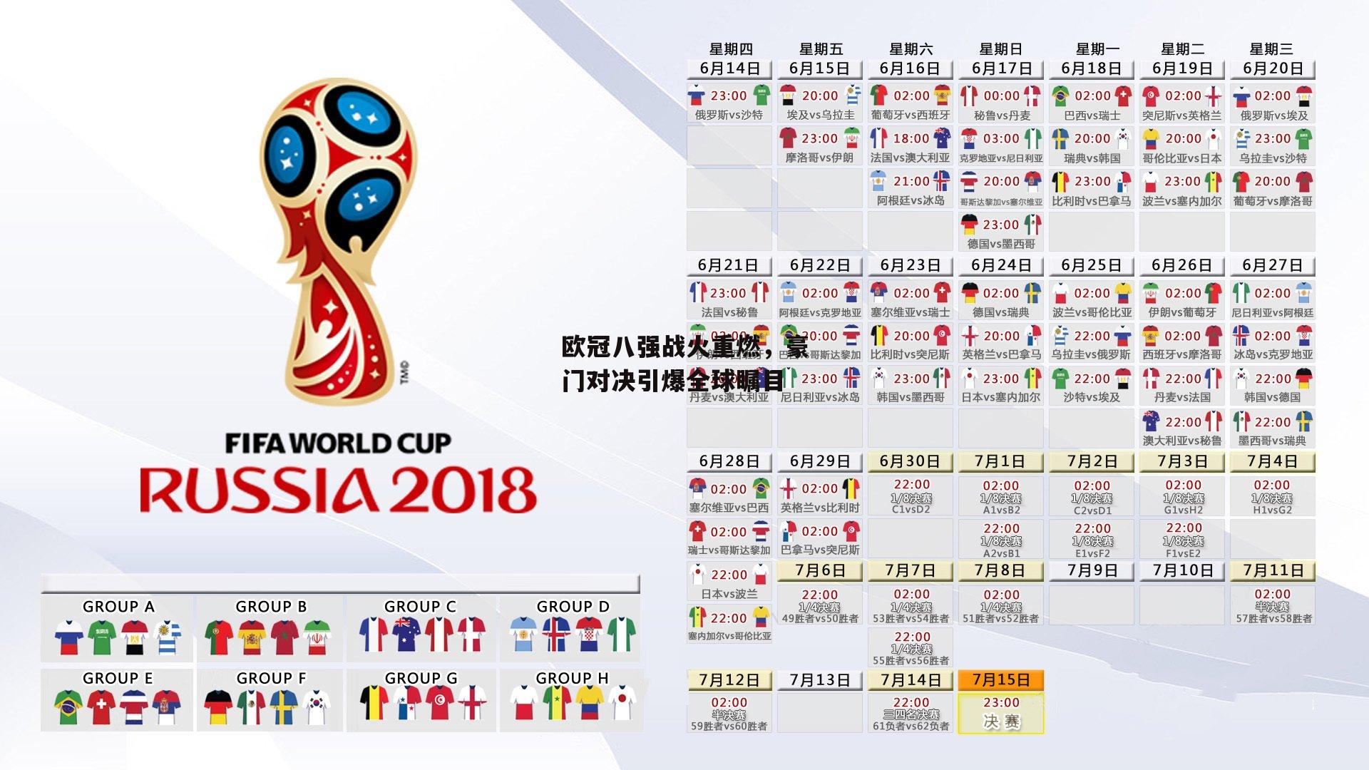 欧冠八强战火重燃,豪门对决引爆全球瞩目